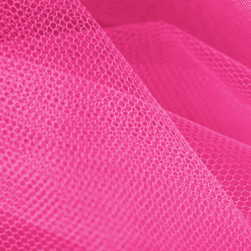 Tulle fuchsia fluoro al metro