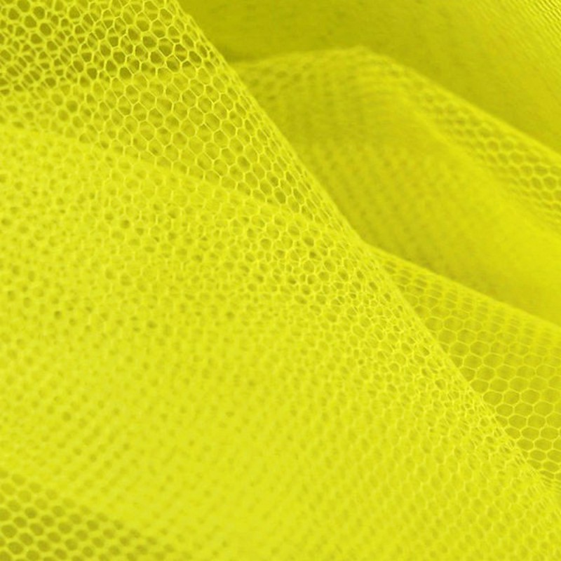 Tulle giallo fluoro al metro