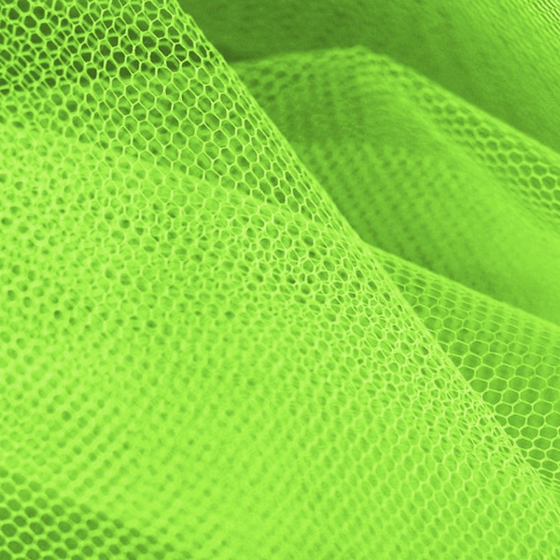 Tulle verde fluoro al metro