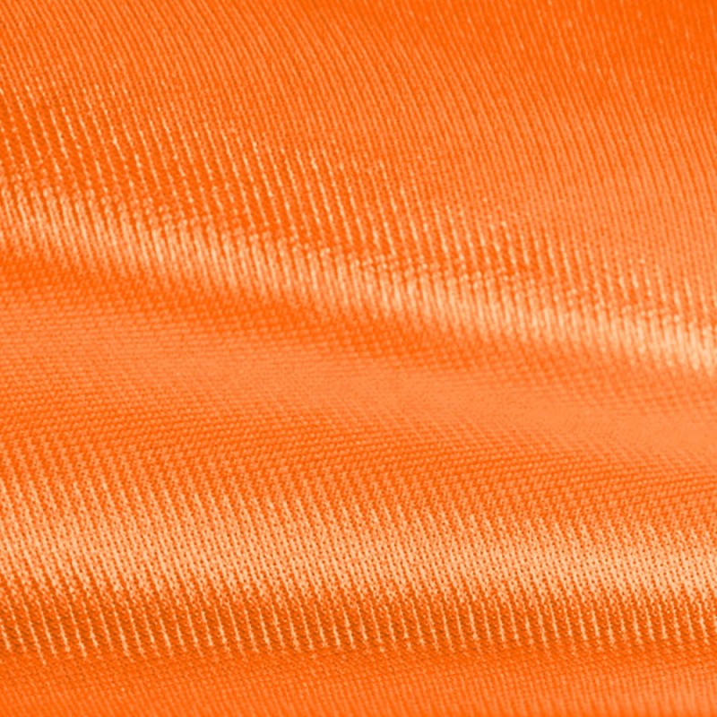 Satin orange fluorescent au rouleau