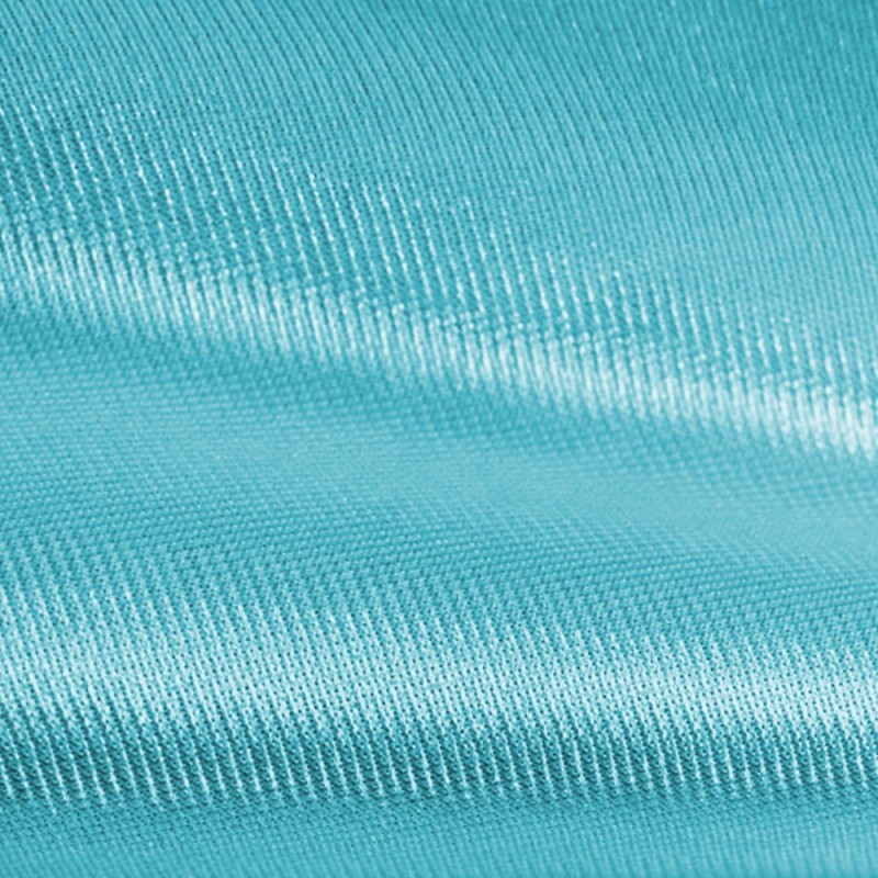 Satin turquoise au rouleau