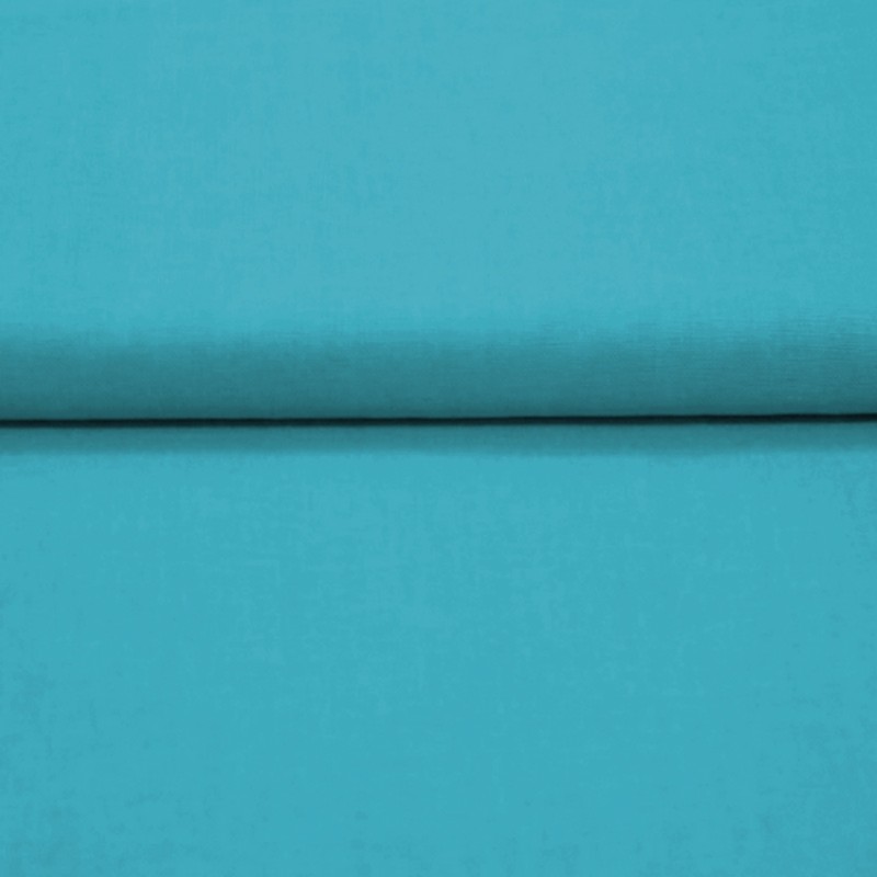 Tissu coton turquoise