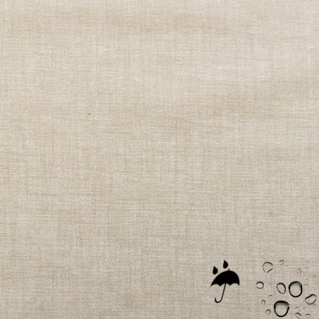 Tissu enduit beige