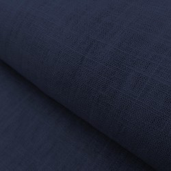 Toile 100 % lin marine