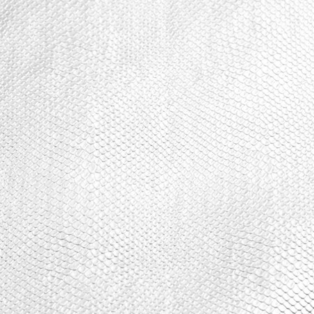 Simili cuir serpent blanc