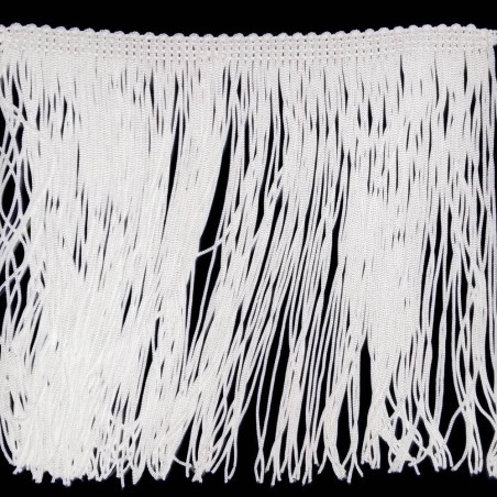 Grande frange 20 cm blanche