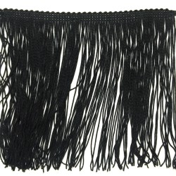 Grande frange 20 cm noire