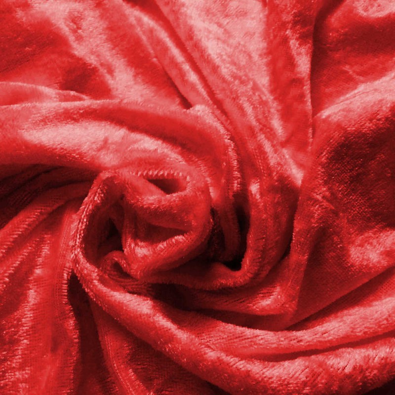 Velluto martele rosso