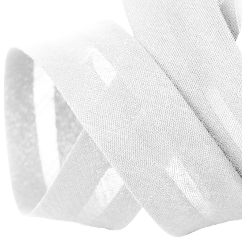 Biais coton blanc
