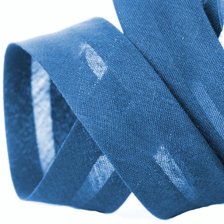 Biais coton bleu