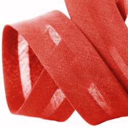 Biais coton rouge