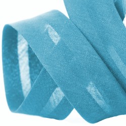 Biais coton turquoise