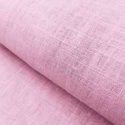Toile 100 % lin rose
