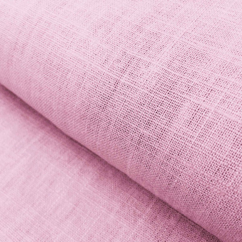 Toile 100 % lin rose