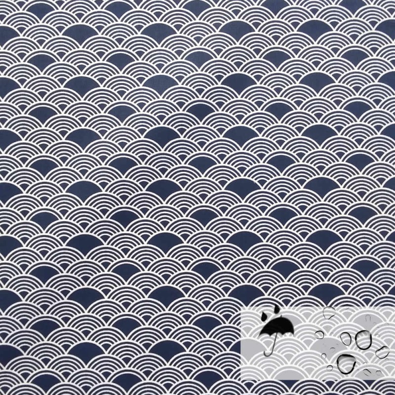 Coton 100% enduit fluide vague
