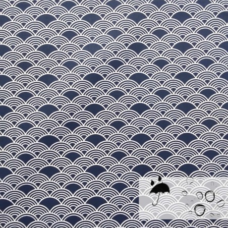 Coton 100% enduit fluide vague