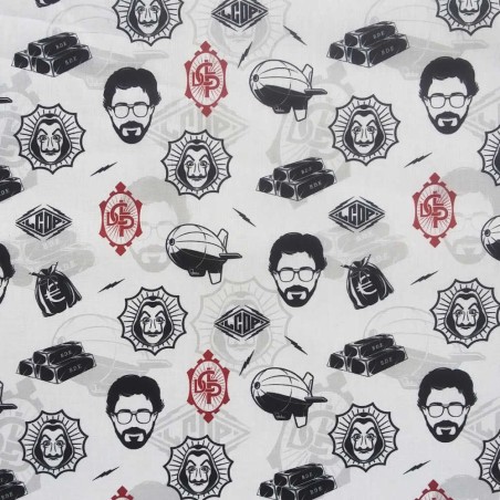 Coton imprimé casa de papel