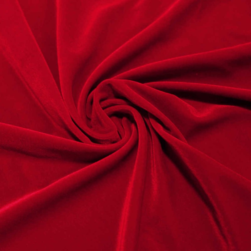 Velluto lycra rosso