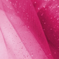 Tulle paillette blanc