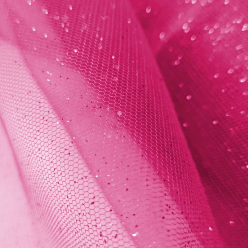 Tulle paillette blanc
