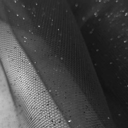 Tulle paillette blanc