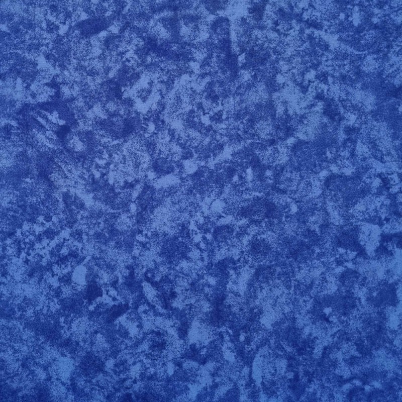 Tessuto cotone marmorizatto blu