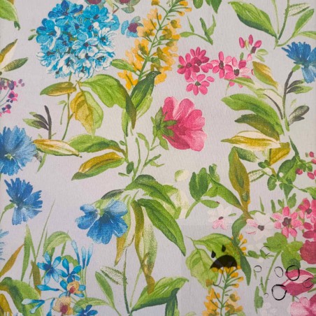 Tessuto resinato antimacchia FIORI COLORI