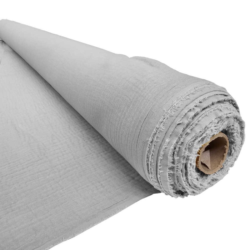 Rotolo 9m Mussola Cotone grigio chiaro