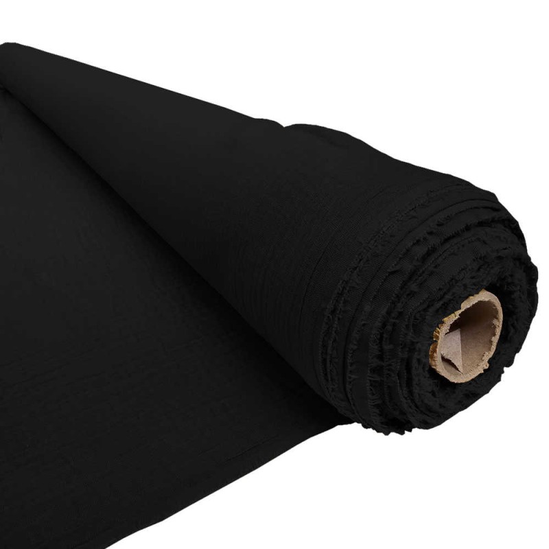 Rotolo 9m Mussola Cotone nero