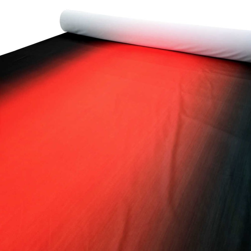 Lycra sfumato degradé nero / rosso / nero