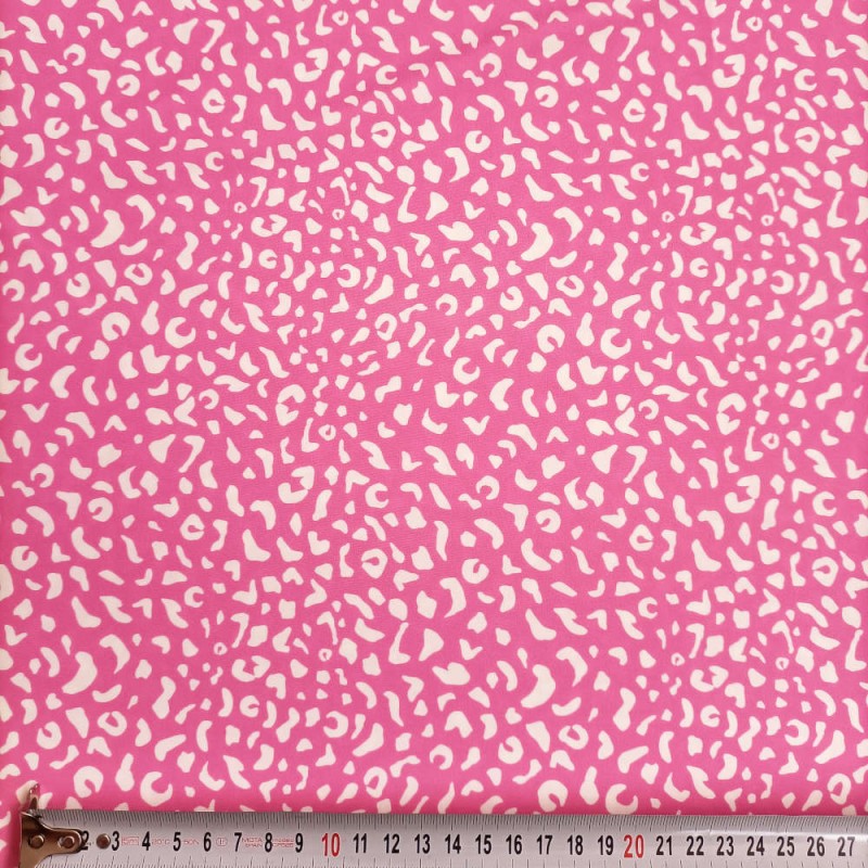 ▷ Lycra stampata al metro | leopardo rosa