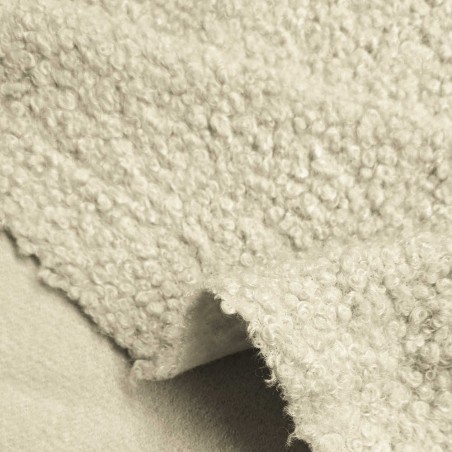 Pelliccia Curly beige chiaro