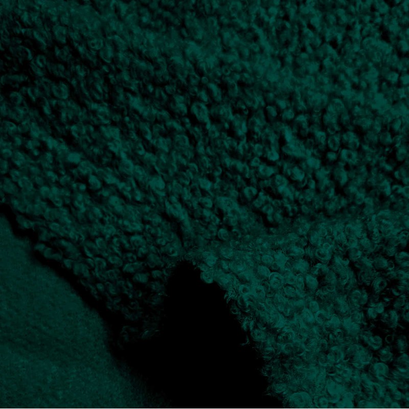 Pelliccia Curly petrolio