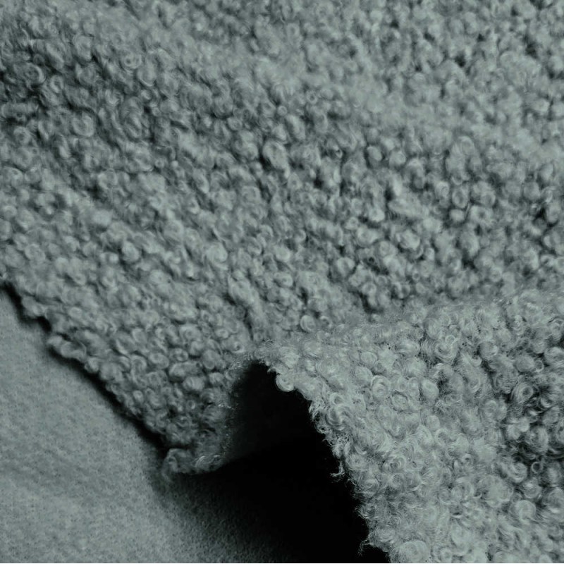 Pelliccia Curly grigio