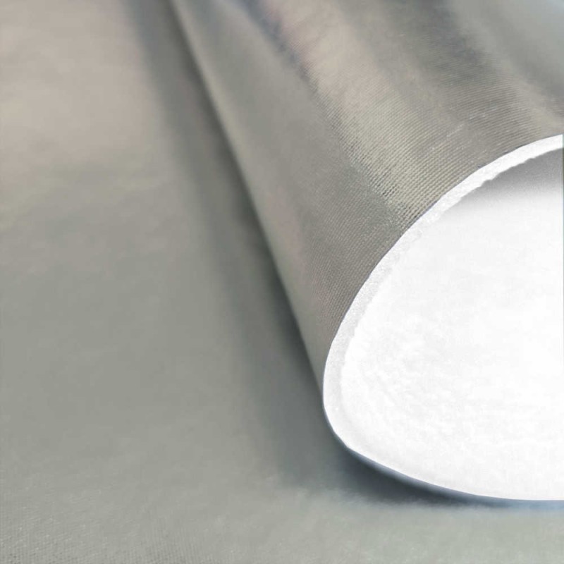 Foam lamé 150cm argento