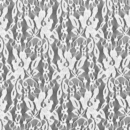 Pizzo extrafino elastico bianco