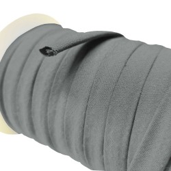 Nastro Spaghetti Cotone 10 mm grigio
