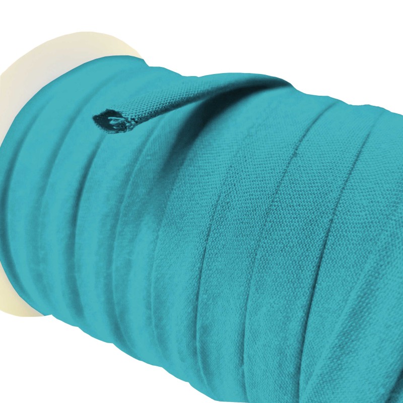 Nastro Spaghetti Cotone 10 mm turchesa