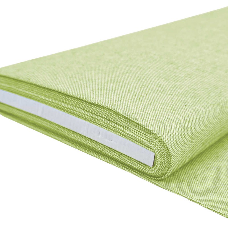 Rotolo Tela Olona Panama Melange verde lime