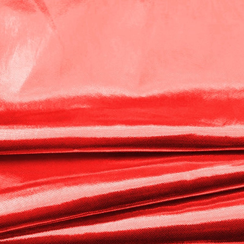 Tissu lamé rouge au mètre
