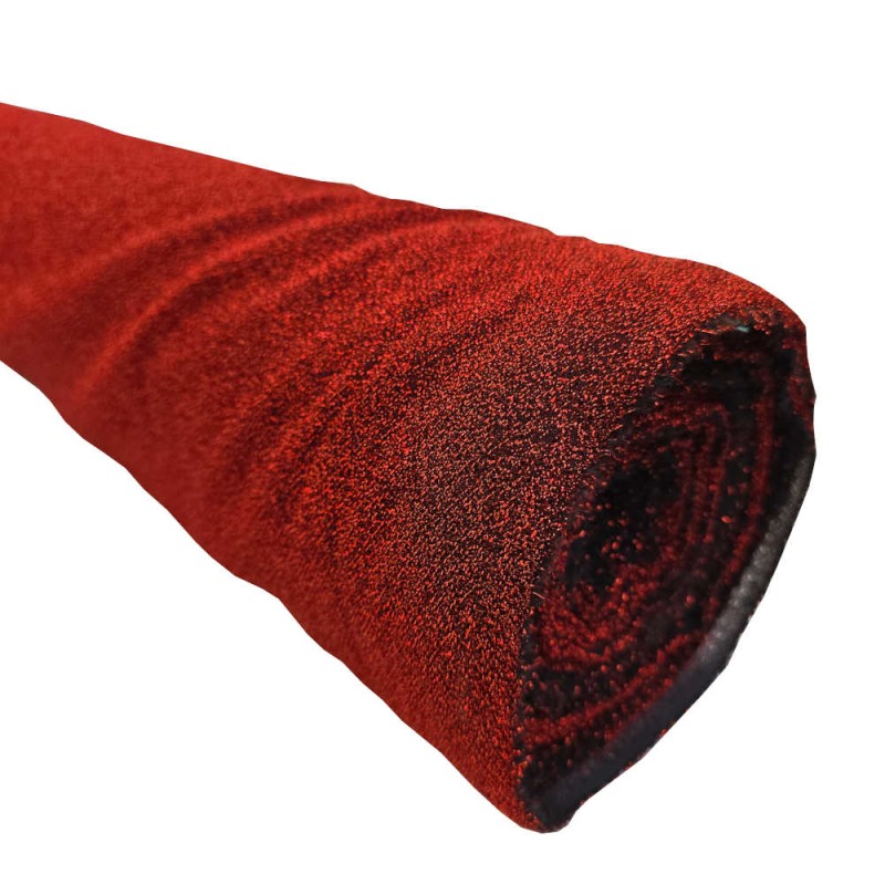 Rotolo 25m Velo lurex rosso i love tessuti