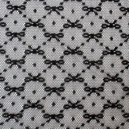 Pizzo nero mini fiocch