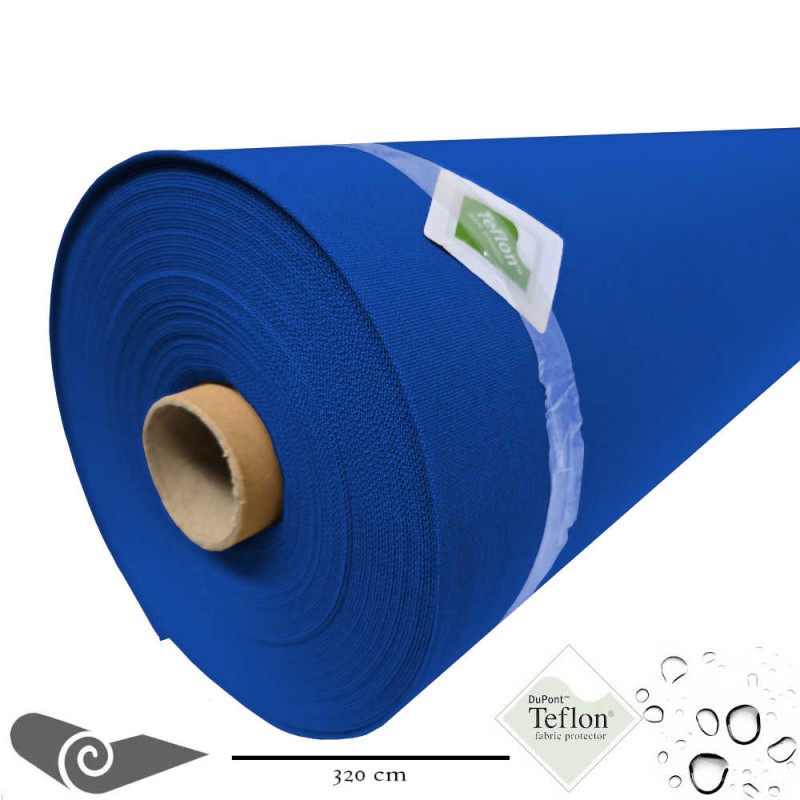 Rotolo 25m Tessuto da esterno grande larghezza blu