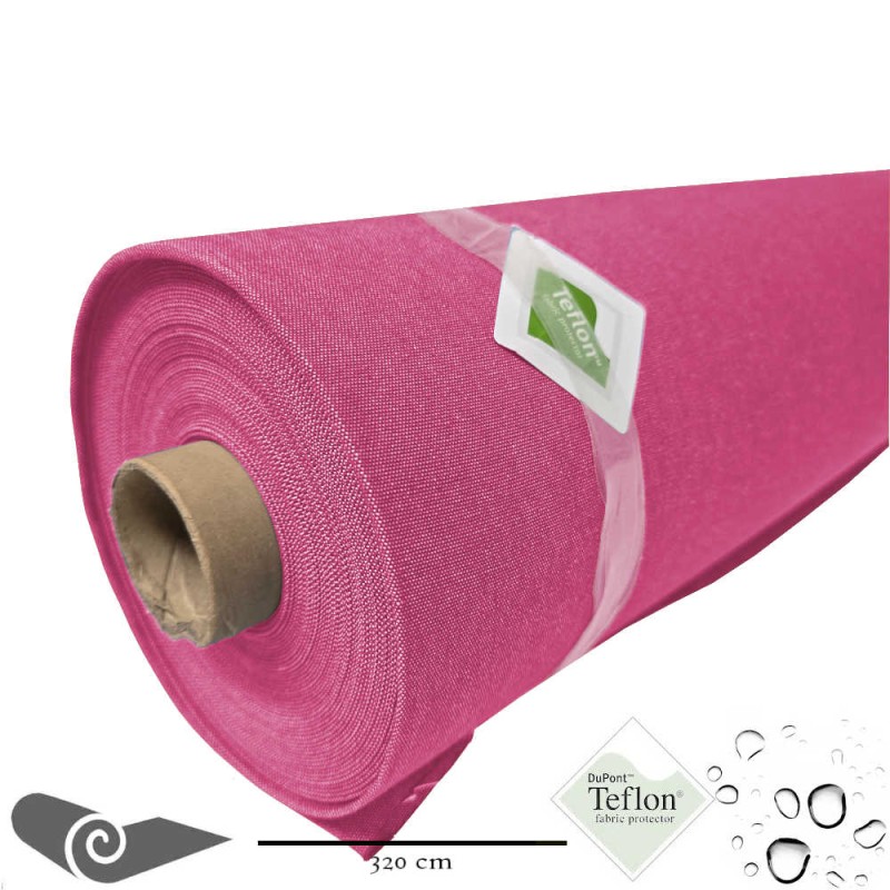Rotolo 25m Tessuto da esterno grande larghezza fuchsia
