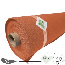 Rotolo 25m Tessuto da esterno grande larghezza denim terracotta