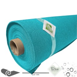 Rotolo 25m Tessuto da esterno grande larghezza denim turquesa
