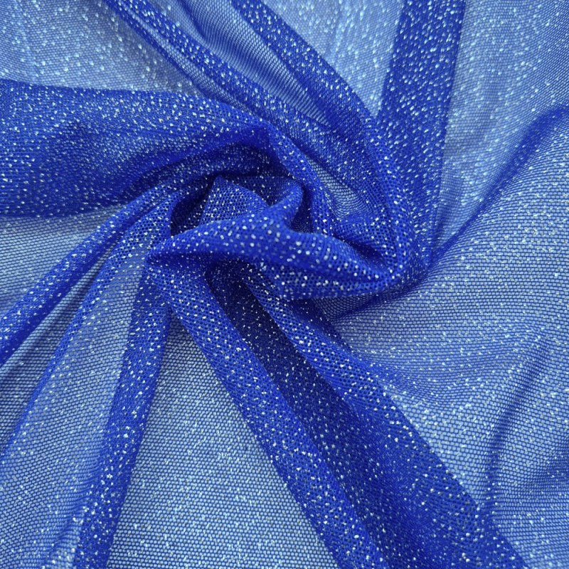 【 Tulle lycra paillettes per metro 】Nero, pelle..