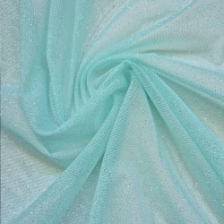 【 Tulle lycra paillettes per metro 】Nero, pelle..