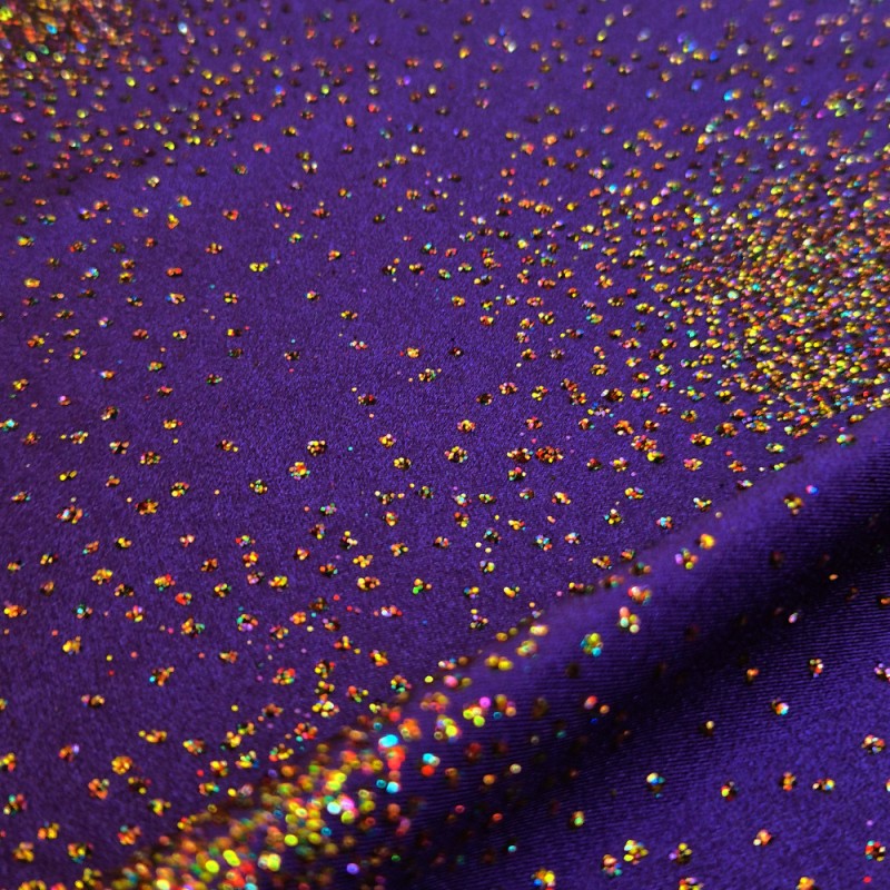 Licra lucida paillettes multicolores per metro