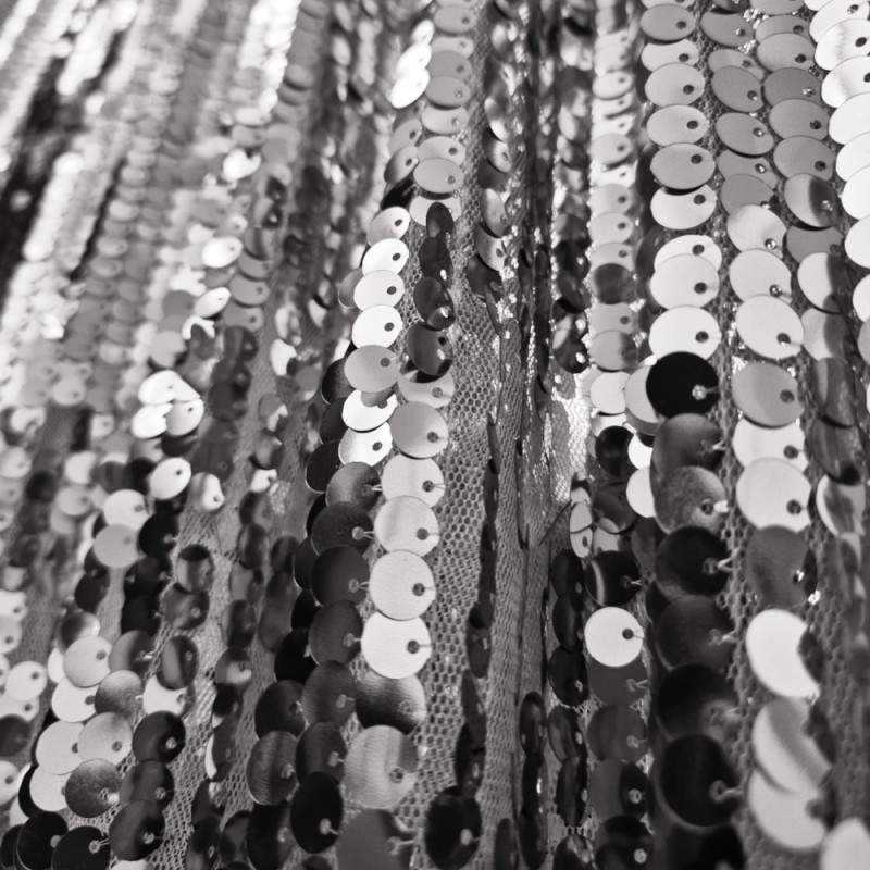 Tessuto paillettes metallizate | plata